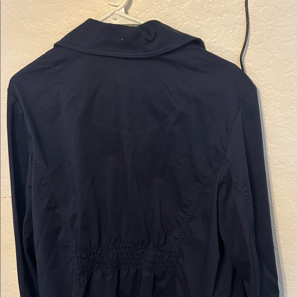 🐞Charter Club Dark Navy Button Front Blazer Jacket size 2X GUC - Picture 8 of 9